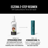 Quitch Eczema Repair Duo - Hydrocortisone Healing Balm + Hypochlorous Repair Spray