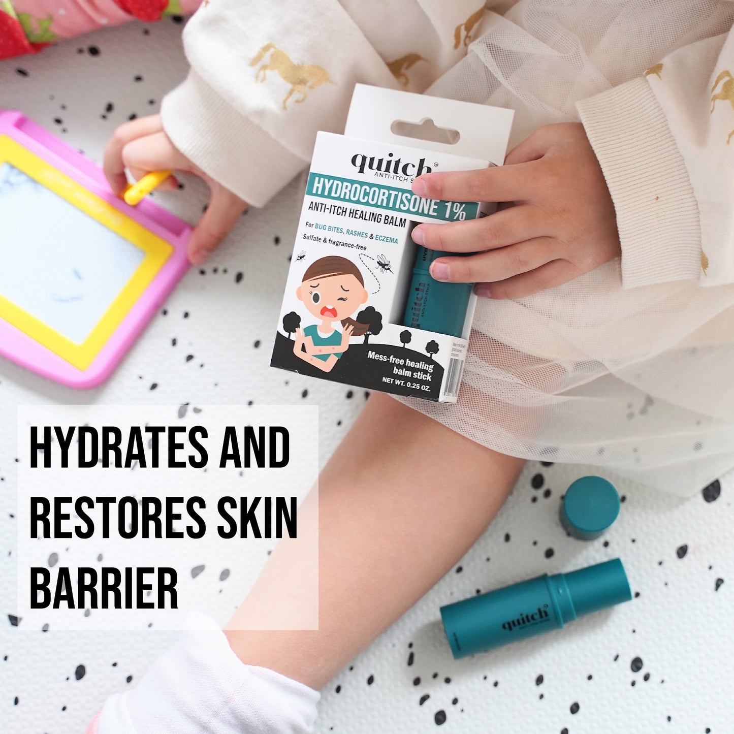 Quitch Eczema Repair Duo - Hydrocortisone Healing Balm + Hypochlorous Repair Spray