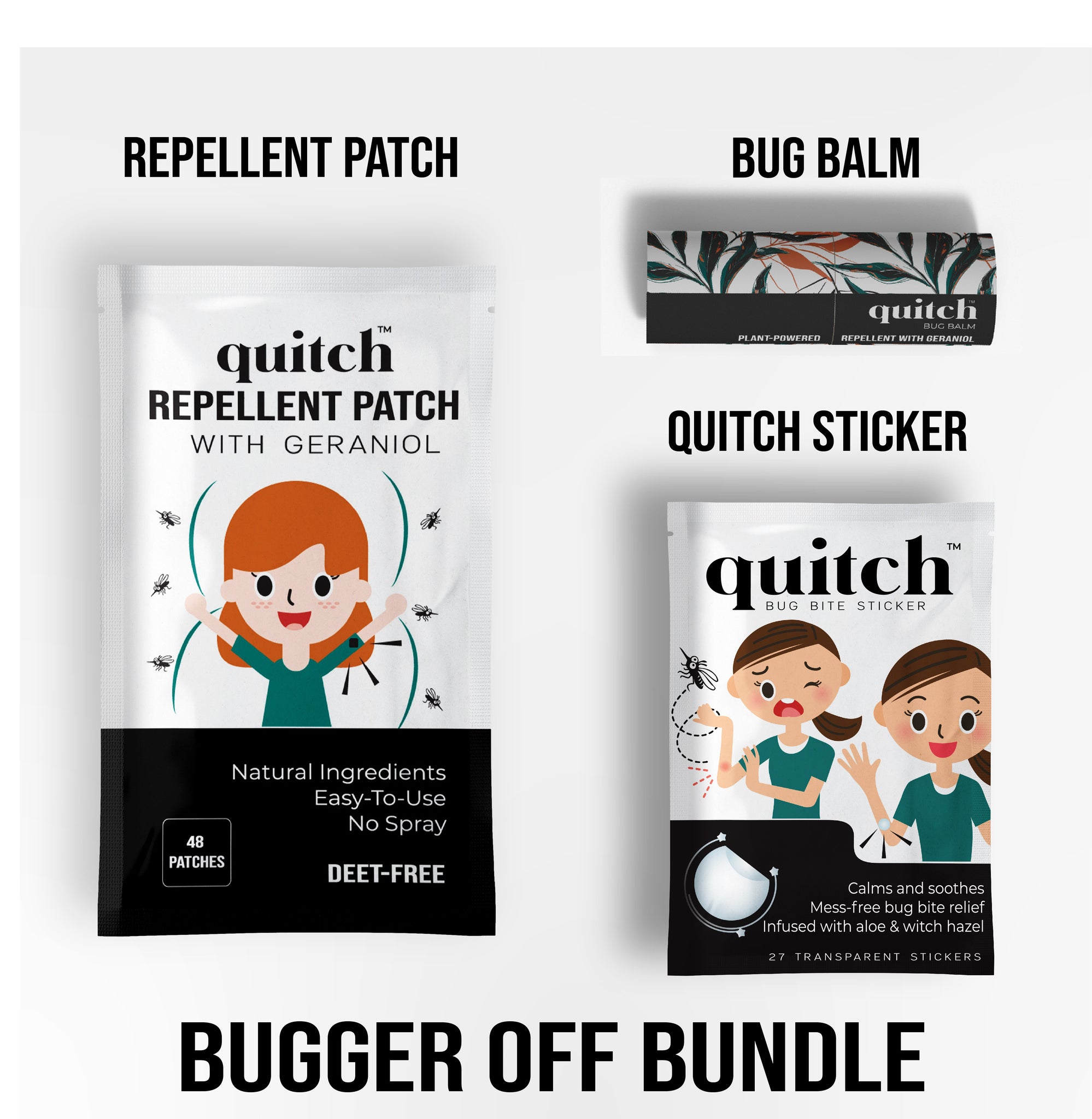 Bug Off Sticker Quitch Sticker - Mosquito Bug Bite Relief – Quitch Bug Bite Relief