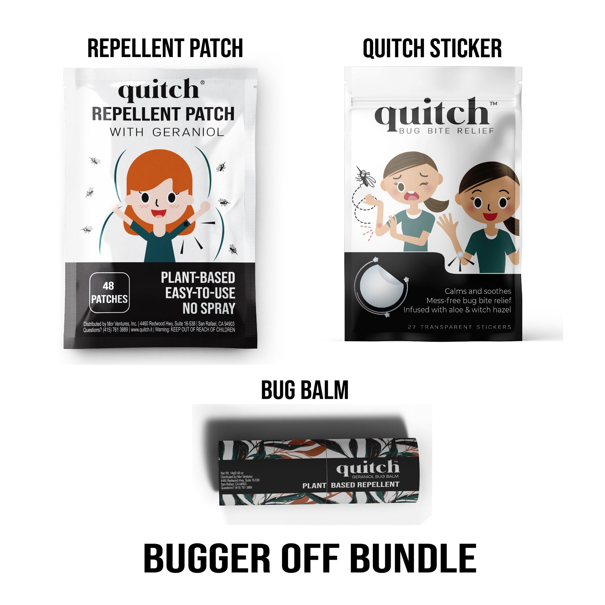 Sticker Bugger Quitch Sticker - Mosquito Bug Bite Relief – Quitch Bug Bite Relief